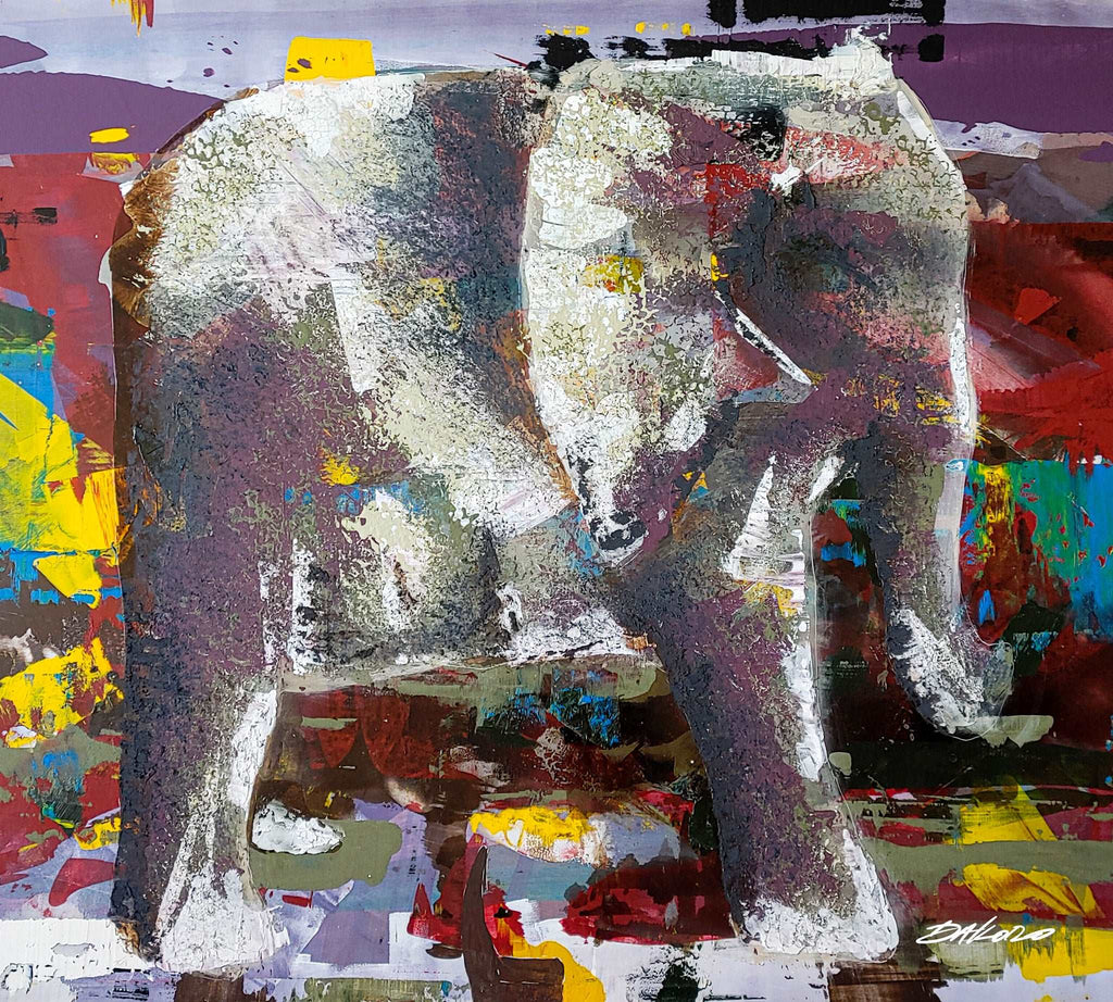 Earth Elephant oil painting