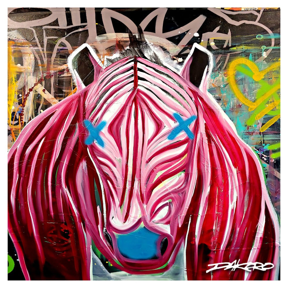 Ros'e The Stallion canvas art print by Dakoro - Dakoro Art